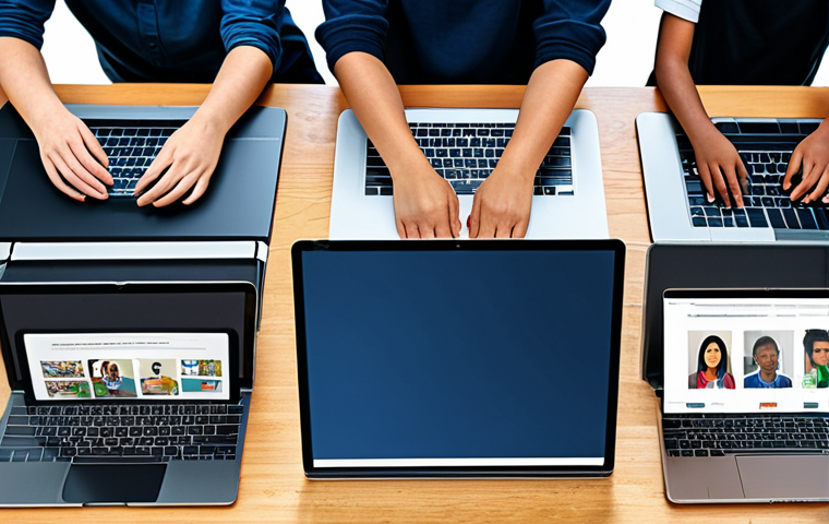 **

"A diverse group of fully clothed students from various cultural backgrounds collaborating on a virtual project using laptops and tablets, showcasing global education, appropriate attire, safe for work, perfect anatomy, correct proportions, well-formed hands, professional illustration, family-friendly, modern digital learning environment."

**